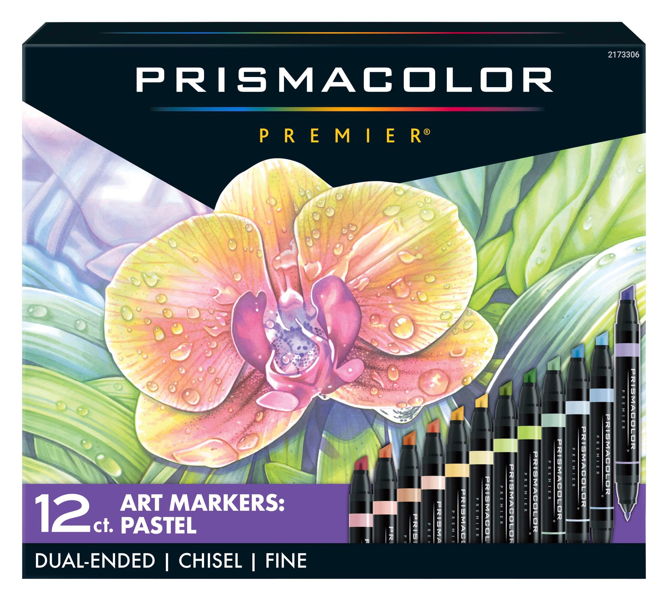 Prismacolor Premier Dual Ended Non-Toxic Art Markers, Chisel/Fine
